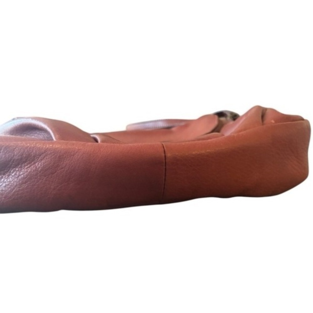 Margot New York Adelle Brandy Leather Crossbody Hobo Bag Brown Slouchy Boho Y2K - Picture 7 of 7